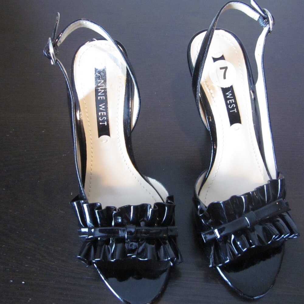 NINE WEST BLACK SHOES SIZE 7M